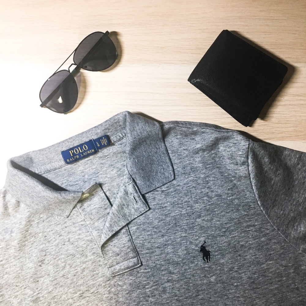 Gently Used Grey Ralph Lauren Polo